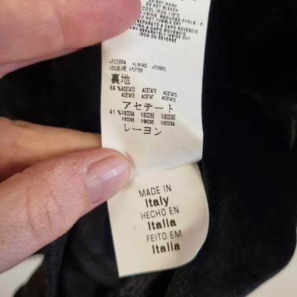 Vintage DKNY Jeans babydoll-topp i fløyel og sateng – XS