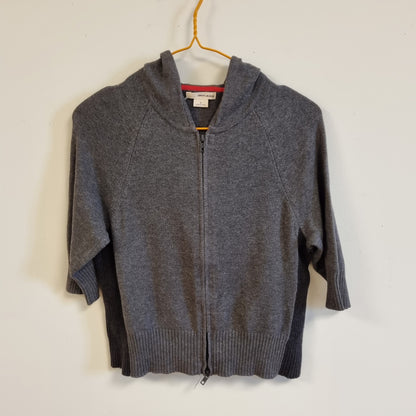 Vintage DKNY Jeans strikket hettejakke – M