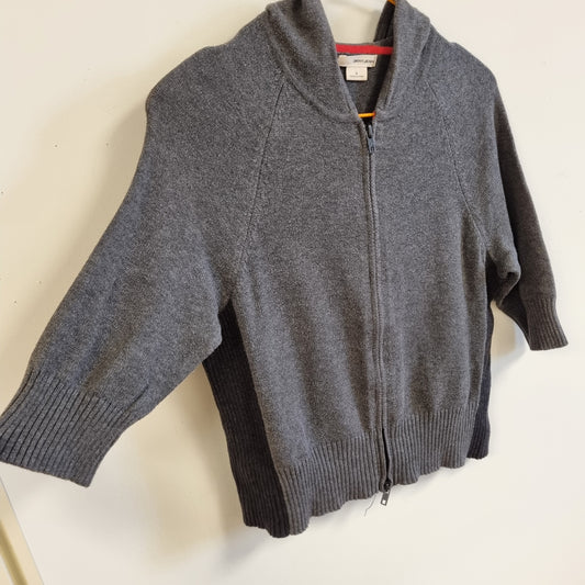Vintage DKNY Jeans strikket hettejakke – M