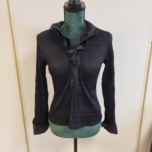 Vintage NaraCamicie rynket bluse / Italiensk design – S