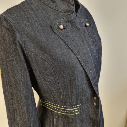 Vintage Farfallina figursydd denimjakke – M