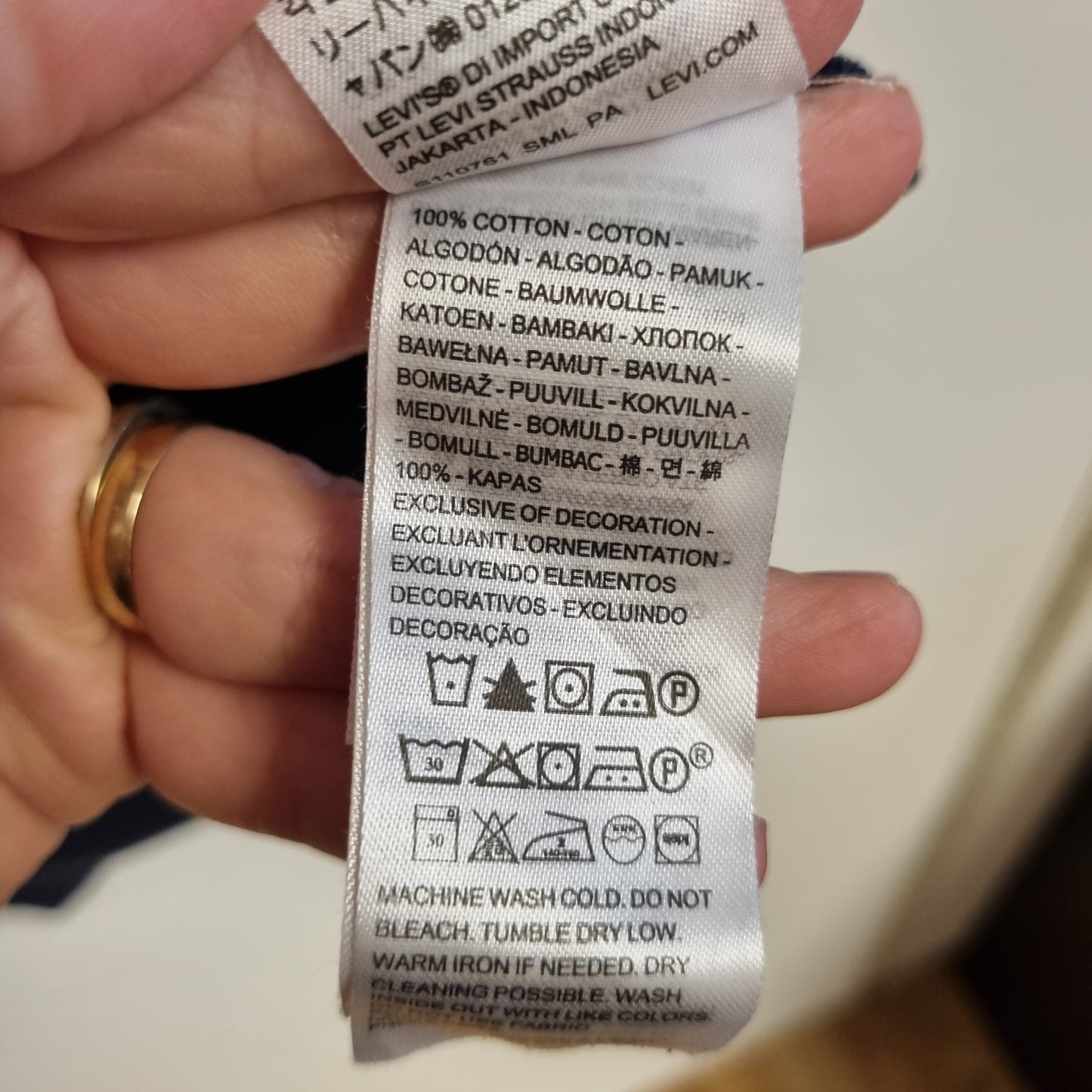 Levi’s Housemark Polo / 100% bomull – L
