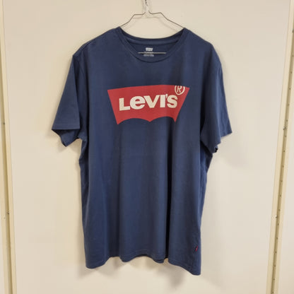 Levi’s blå Batwing T-skjorte / 100% bomull – XL