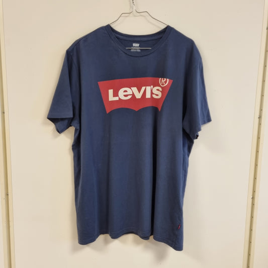 Levi’s blå Batwing T-skjorte / 100% bomull – XL
