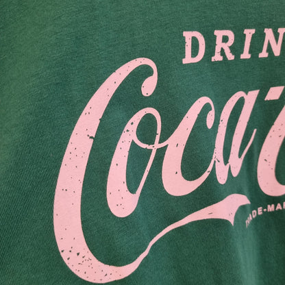 Coca-Cola grønn T-skjorte – XL