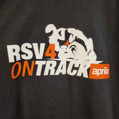 Aprilia RSV4 On Track T-skjorte / 100% bomull – XL
