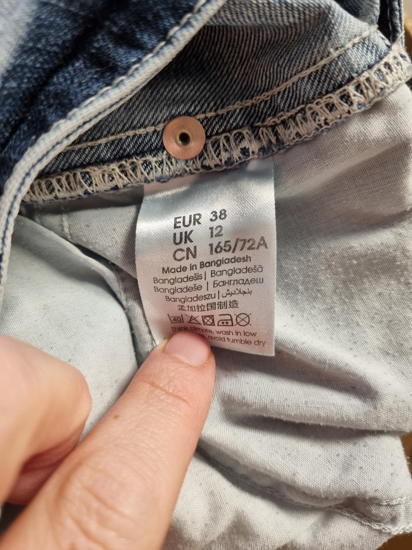 Lyseblå jeans / Relaxed fit - 38
