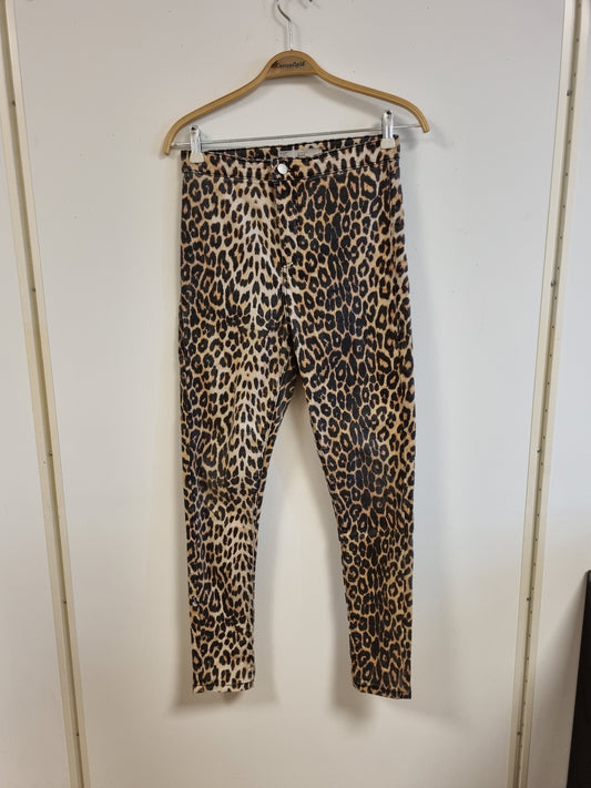 Leopardmønstrede jeans – W30/L32
