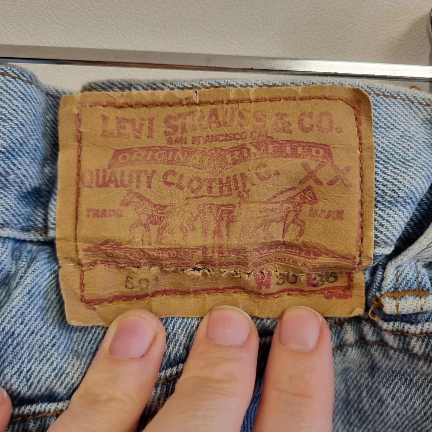 Vintage Levi's 501 Paperbag-shorts / Reworked 90s – M/L