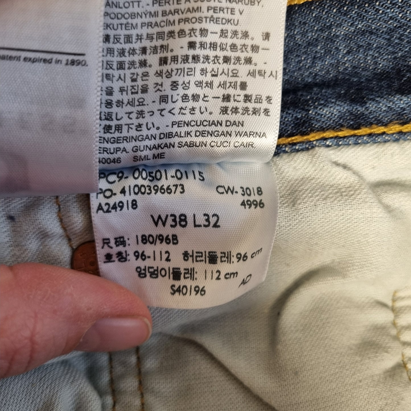 Levi's 501 Original – W38/L32