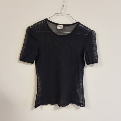 Vintage Y2K mesh-topp / Sisley Made in Italy – S/M