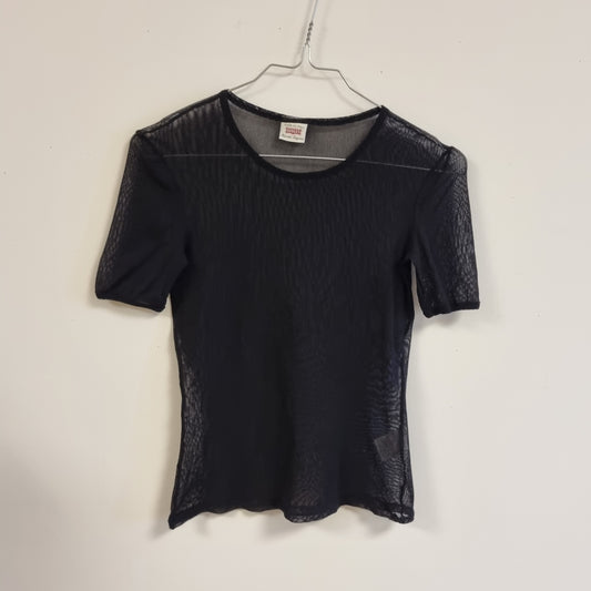 Vintage Y2K mesh-topp / Sisley Made in Italy – S/M