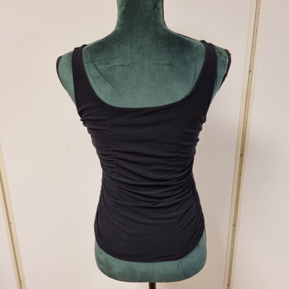 Vintage Y2K rynket topp med sløyfer / Specchio – S