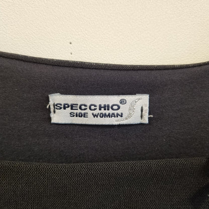 Vintage Y2K rynket topp med sløyfer / Specchio – S