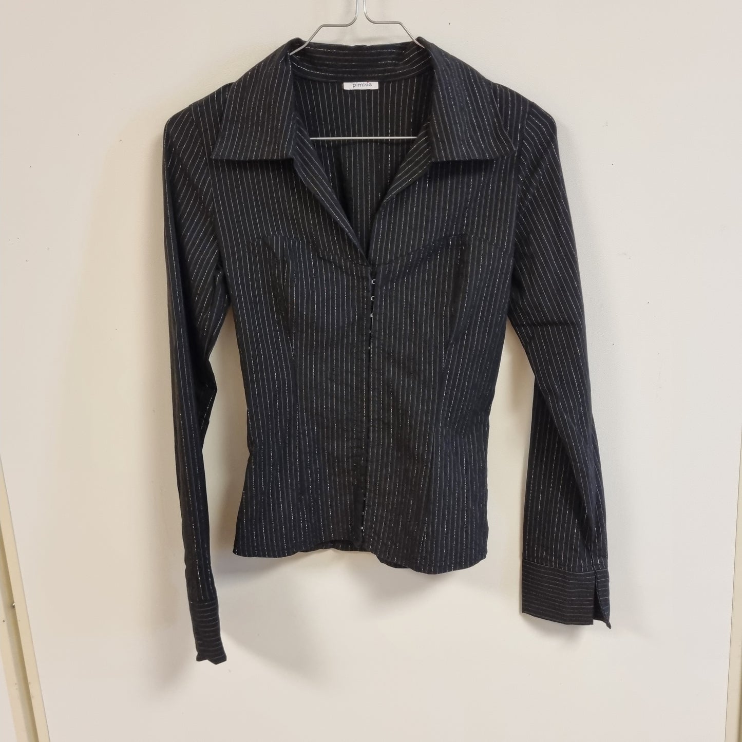 Vintage Y2K Pimkie pinstripe-skjorte – XS