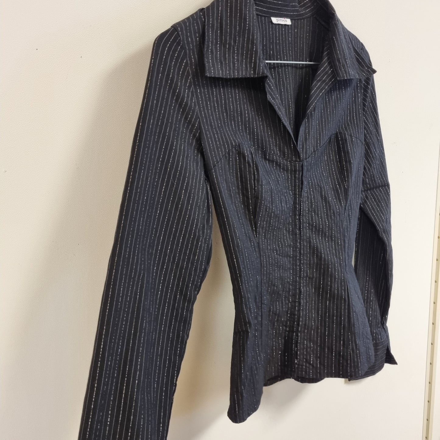 Vintage Y2K Pimkie pinstripe-skjorte – XS