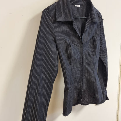Vintage Y2K Pimkie pinstripe-skjorte – XS