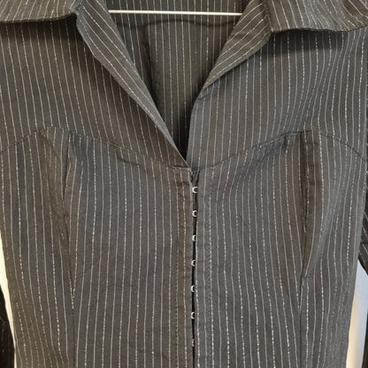 Vintage Y2K Pimkie pinstripe-skjorte – XS