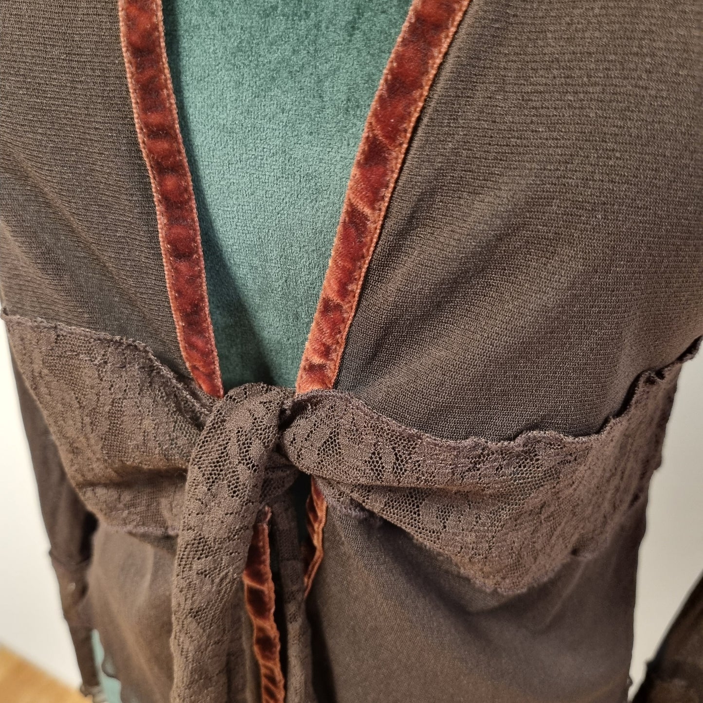 Vintage Y2K Cannella mesh-cardigan – M