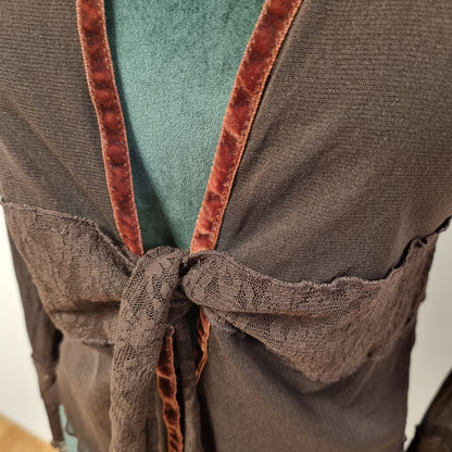 Vintage Y2K Cannella mesh-cardigan – M