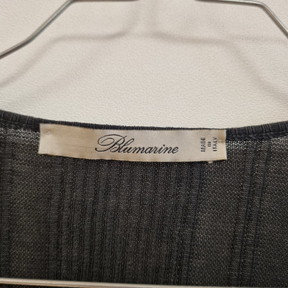 Vintage Blumarine topp med perlebroderi / 100 % bomull – S/M