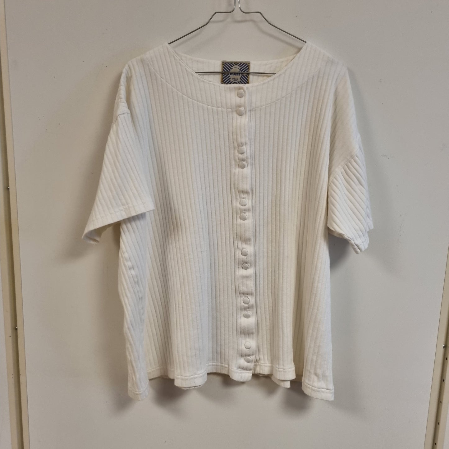 Vintage 90-talls Exit topp / 100 % bomull – L