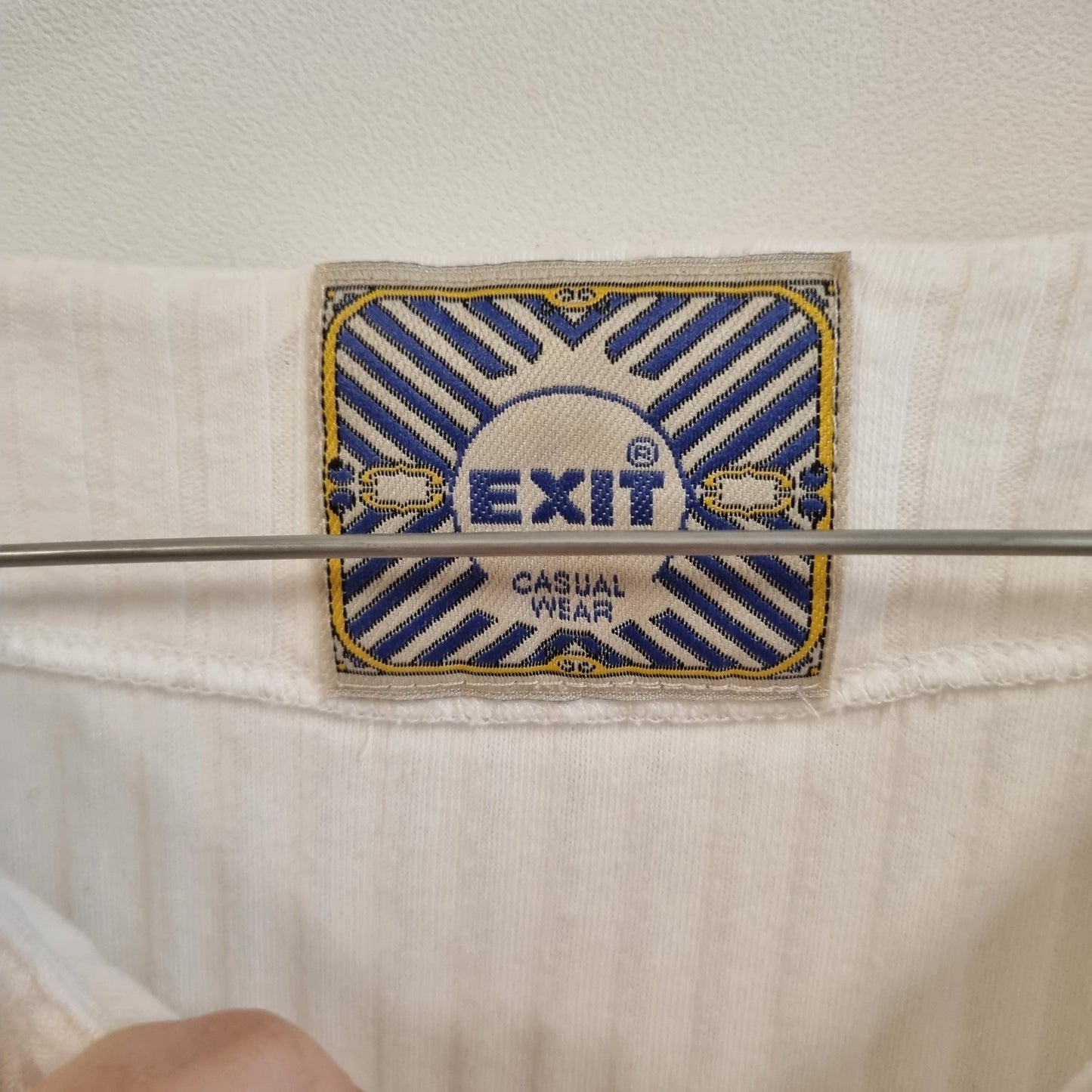 Vintage 90-talls Exit topp / 100 % bomull – L