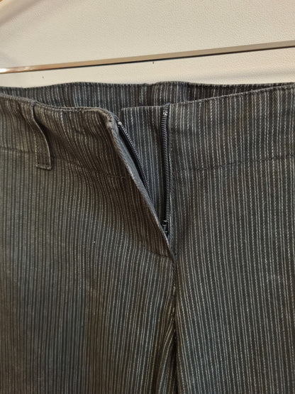 NY! Y2K Onyx pinstripebukse med sleng – 40